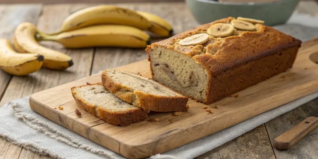 Pan de banano con harina de almendra