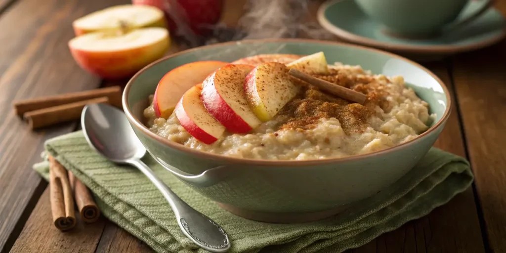 Avena con manzana y canela