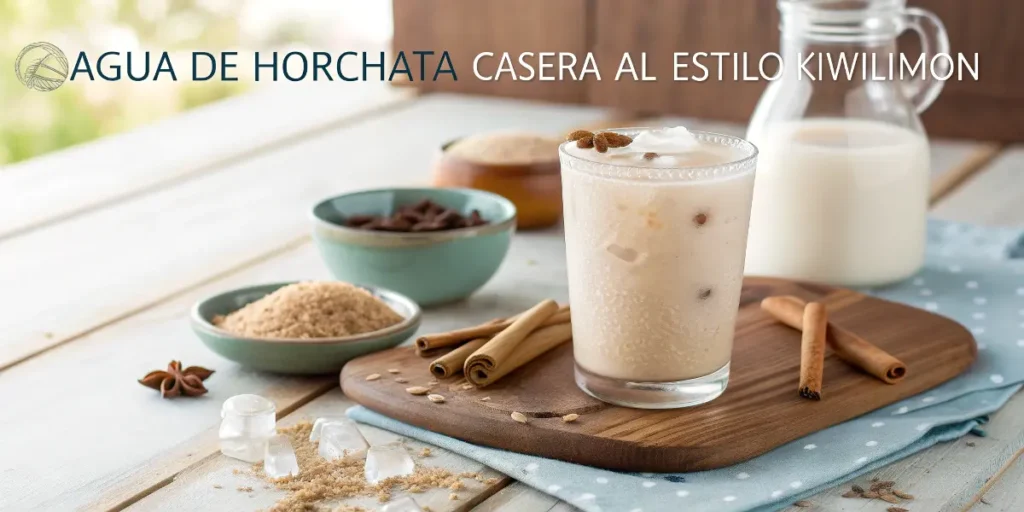 Receta de Agua de Horchata al Estilo Kiwilimon