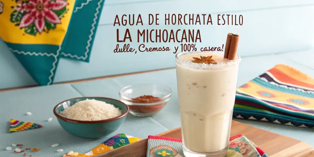 Agua de Horchata estilo La Michoacana