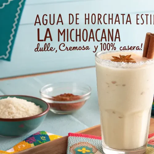 Agua de Horchata estilo La Michoacana