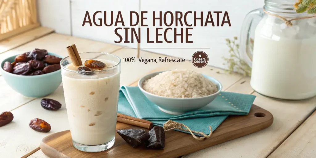 Agua de Horchata Sin Leche