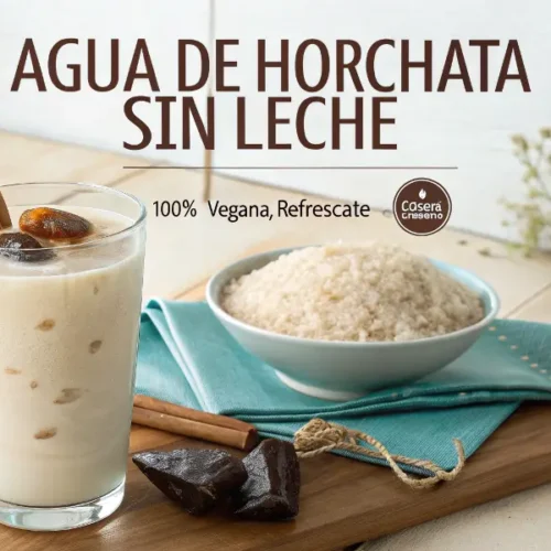 Agua de Horchata Sin Leche