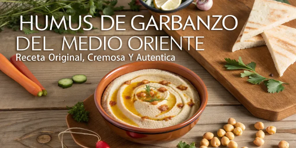 Humus de Garbanzo Receta Original del Medio Oriente