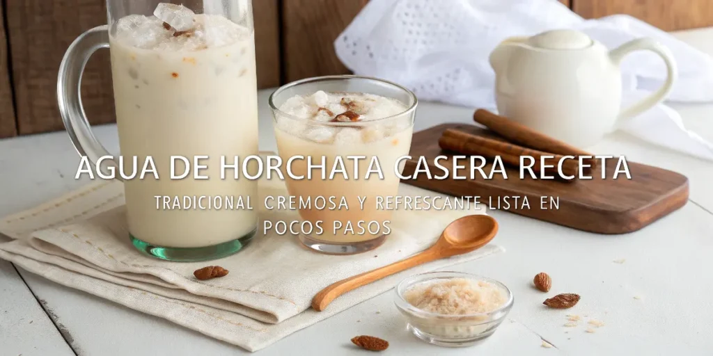 Agua de Horchata Receta Tradicional y Fácil