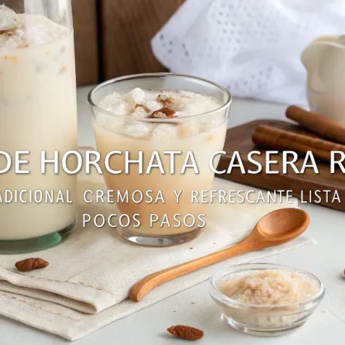 Agua de Horchata Receta Tradicional y Fácil