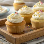Receta Fácil de Cupcakes de Vainilla Esponjosos y Sencillos