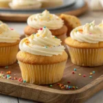 Cupcakes de Vainilla con Mezcla de Caja y Aceite