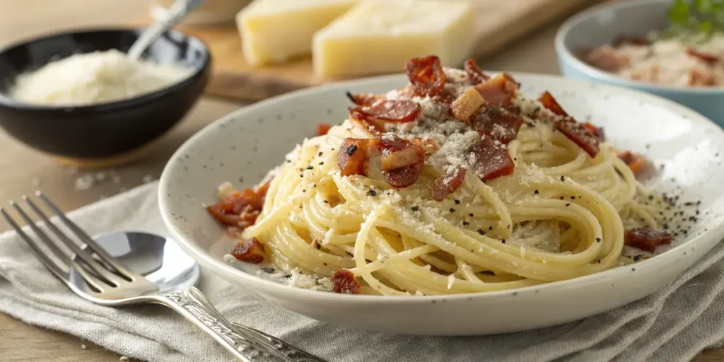 Pasta Carbonara Receta Italiana