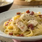 Pasta Carbonara con Pollo