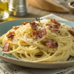 Receta Original de Pasta Carbonara con Huevo