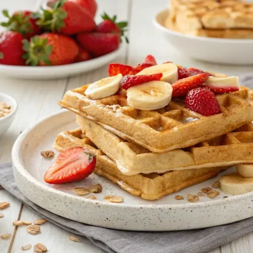 Wafles Sin Huevo ni Leche