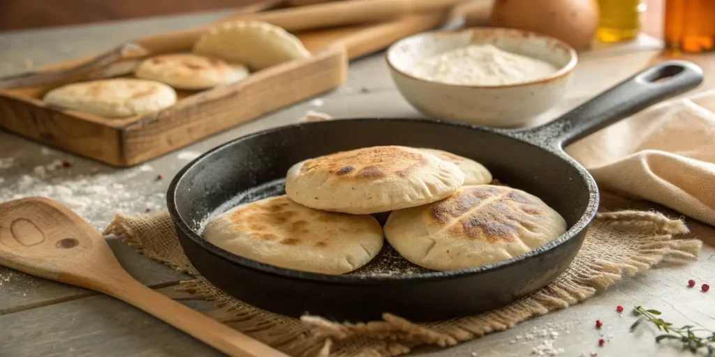 Pan Árabe Receta Fácil en Sartén